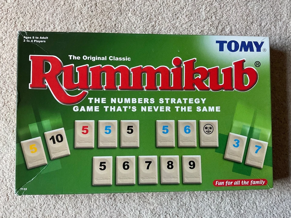 Rummikub - Tomy Classic Family Strategy Board Game  - 100% Complete - All Tiles - Image 4 of 4