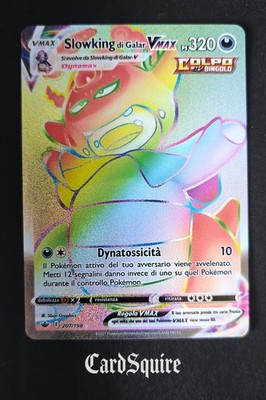 Pokemon Slowking of Galar VMAX 207/198 CRE   Eiskönigreich Ita   HyperNear Mint