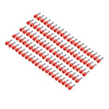 100PCS Insulated Tube Terminal Crimp Connector For 8AWG Electrical Wire Part