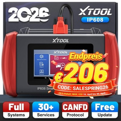 XTOOL IP608 Profi Auslesegerät KFZ OBD2 Diagnosegerät Alle System ECU Coding NEU