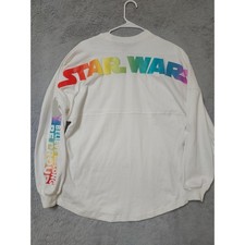 NEW Disney Star Wars Spirit Jersey Womens Small Pride Collection Rainbow Unisex