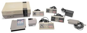 NINTENDO ENTERTAINMENT SYSTEM NES-001 CLASSIC 1985 VIDEO GAME CONSOLE BUNDLE