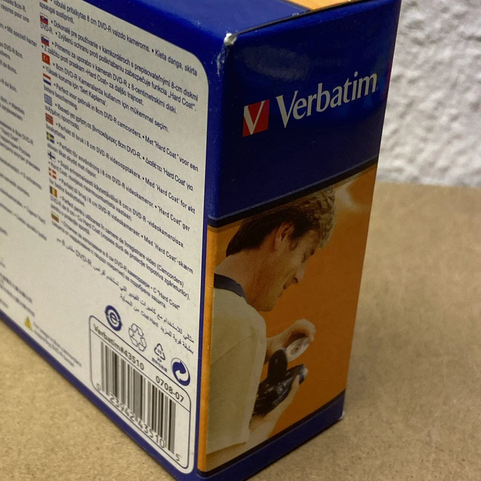 5x Verbatim 8cm DVD-R 1,4 GB 30 Minuten für Camcorder - Neu & OVP - Bild 4 von 4