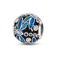 MULA Original Azul Libélula Cuentas Hágalo Usted Mismo Dije Circonita cúbica Para Pulsera Plata de Ley 925