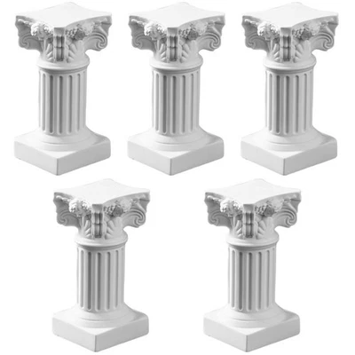 5 Stück römische Säule Kerzenhalter Tischdekoration kleiner römischer Säule - Bild 1 von 4