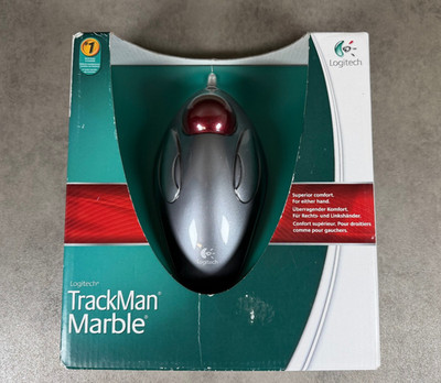 Logitech TrackMan Marble - Trackball Maus Computer Mau- Vintage - Selten   Neu