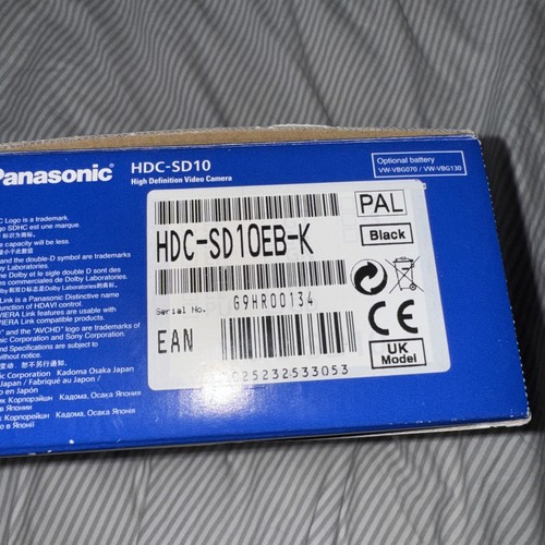 Panasonic HDC-SD10 Handheld High-Definition Camcorder. COMPLETE. - Picture 4 of 17
