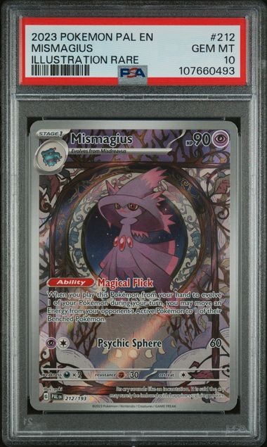 Pokemon Mismagius Paldea Evolved Illustration Rare #212 PSA 10 Gem Mint