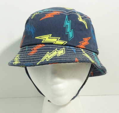 Children s Place Toddler Lightning Bolt Blue Bucket Hat Size 2-4yrs Large