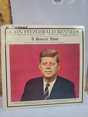 JFK John Fitzgerald Kennedy A Memorial Album November 2, 1963 LP
