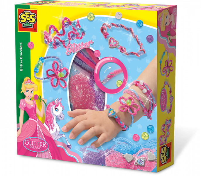 SES Creative Glitter Bracelets