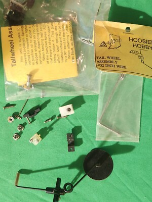 Lightweight Tail Wheel Assembly 3/32' (NEW) for RC Airplanes Extras