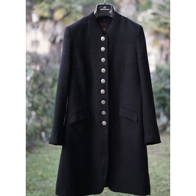 K&K Kaiserjager BLACK TYROLEAN COAT SIZE 44/46