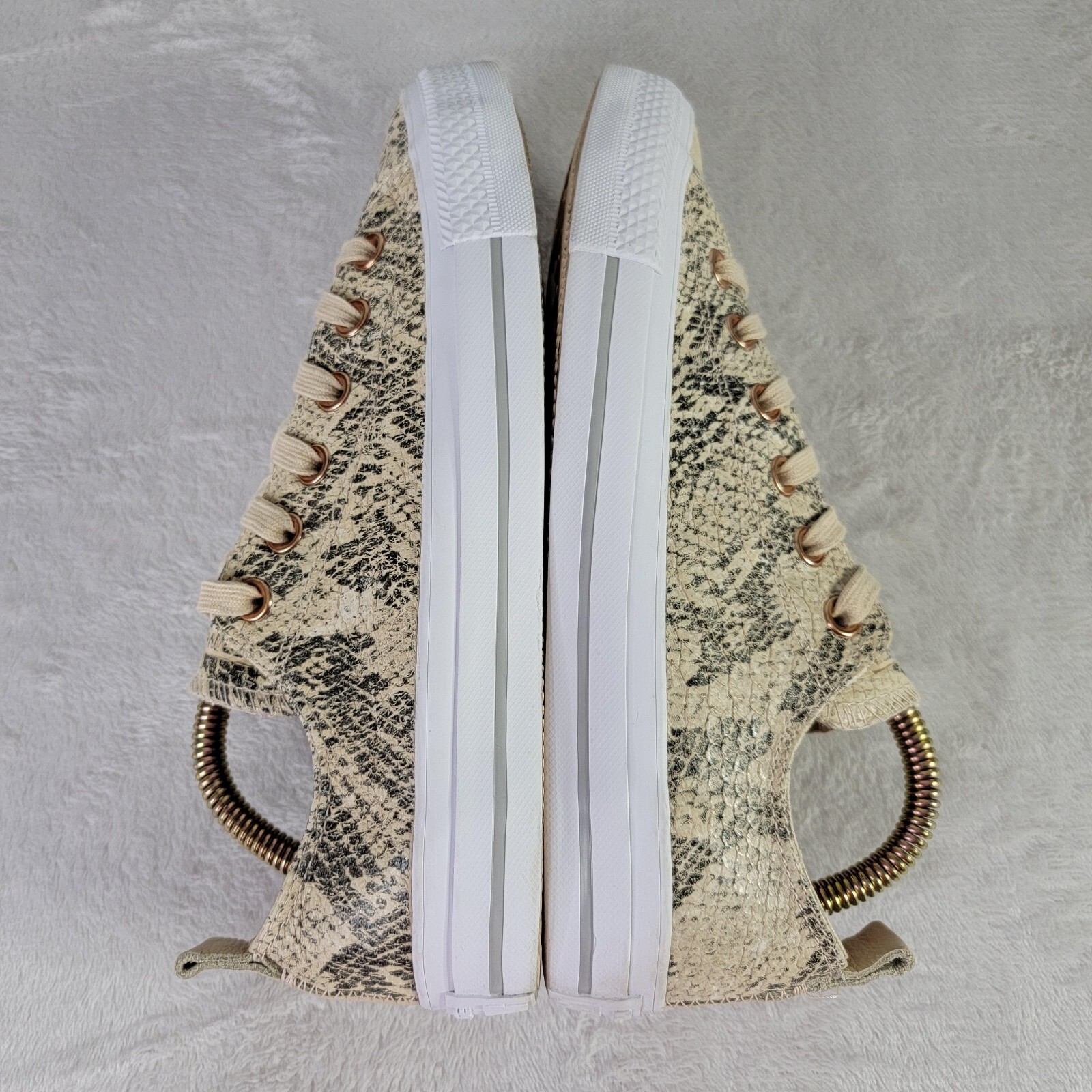 Converse Chuck Taylor All Star Sneakers Womens 7 Leather Reptile Print Low Top thumbnail 5