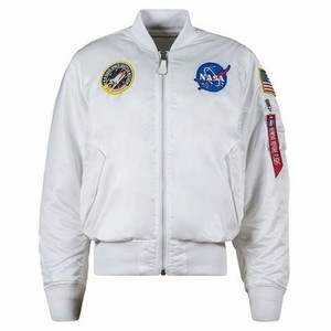 white nasa bomber jacket