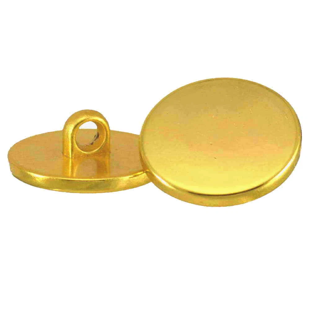 GOLD BLAZER FLAT SHANK BUTTONS 9mm