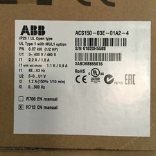 1PC NEW ABB Inverter ACS150-03E-01A2-4 3P AC380V~480V 0.37KW DHL SHIP