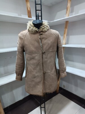 Montone Shearling gebraucht PRE-OWNED Damen woman Gr. 44 beige XXR26L