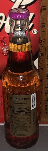 HARRY POTTER STYLE FLYING CAULDRON BUTTERSCOTCH BEER 12 OZ GLASS BOTTLE FULL - Picture 2 of 3