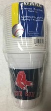 Boston Red Sox MLB Plastic Party Cups Package of 24 Count