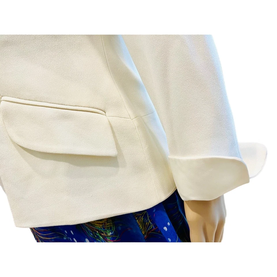 Vintage Christian Dior Evening Formal Suit Jacket- Size 12P - Image 3 of 4