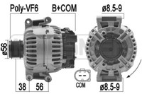 ERA Lichtmaschine Generator 140A 14V FüR Audi A4 Avant 1.8 Tfsi 2.0