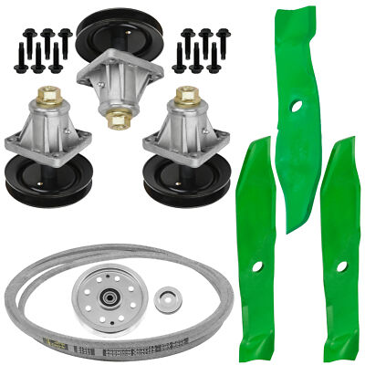 #ad Spindles w Blades Pulley Belt Kit for Cub Cadet LT1045 LT1046 LT1022 46quot; Deck $140.00