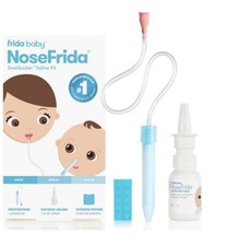 FridaBaby NoseFrida Snotsucker Saline Kit New