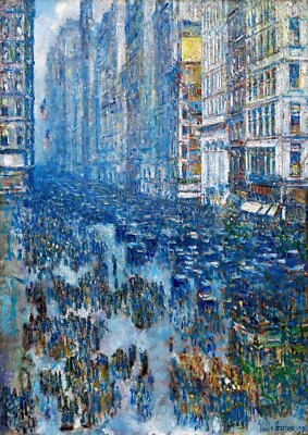 1464 - Fifth Avenue by Frederick Childe Hassam - Giclée Fine Art Print