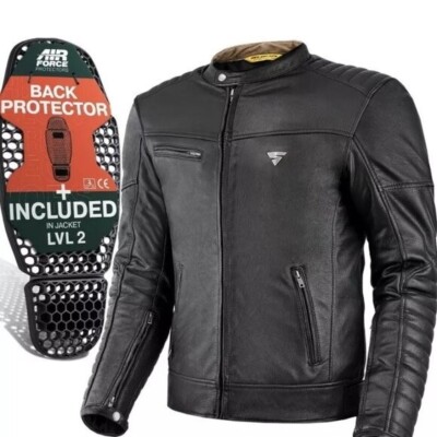 Shima Winchester 2.0 Men's Size XL Black CE Max Body Protection Leather Jacket
