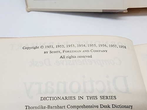 Vintage 1958 Thorndike Barnhart Comprehensive Desk Dictionary 2 Volume Set - Bild 14 von 21