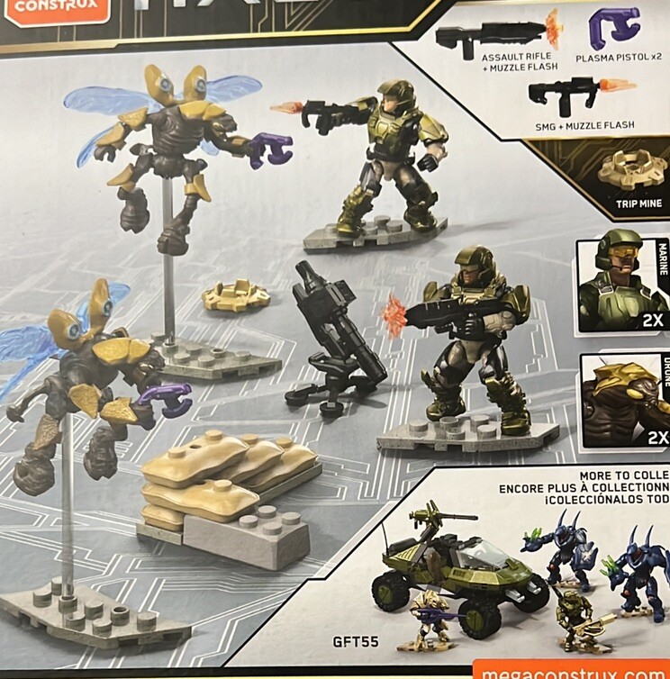 20x Pistola Fucile D'assalto HALO Mega Bloks Construx Figura Da - Foto 8