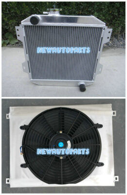 Radiator + Shroud For Ford Capri MK1 MK2 MK3 Kent 1.3L 1.6L 2.0 Essex/Escort 1.6