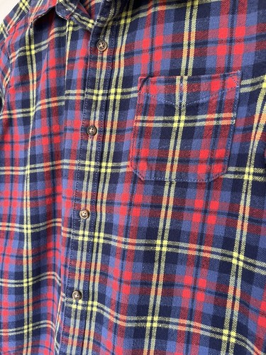 Camicia Carter's Boys LS a quadri rosso blu flanella cotone con bottoni usata in ottime condizioni 8 - Foto 4 di 8