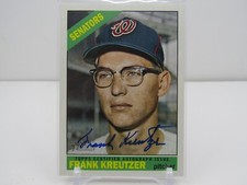 FRANK KREUTZER 2015 TOPPS HERITAGE REAL ONE AUTOGRAPH AUTO- SENATORS!!