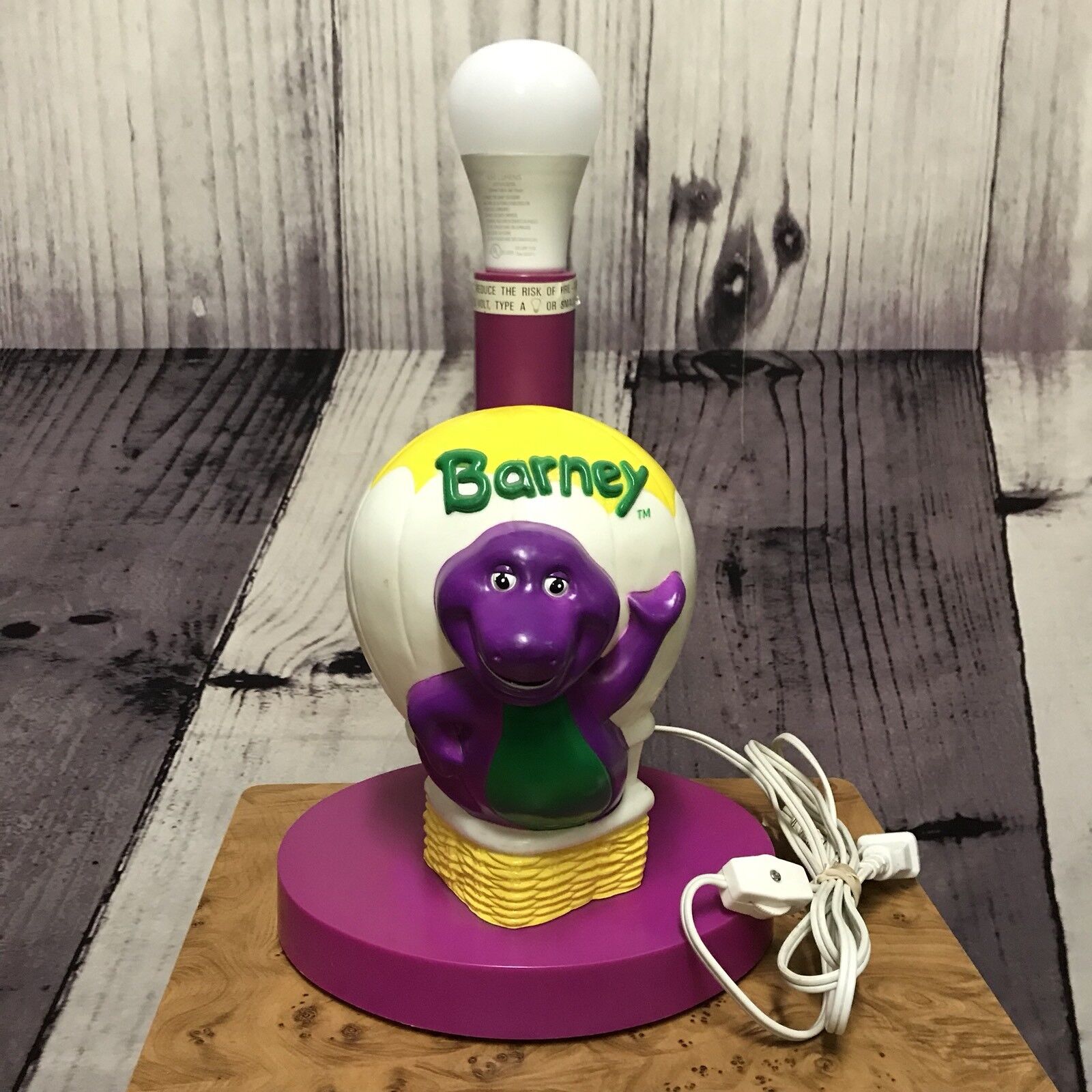Barney Happiness Express Hot Air Ranking TOP8 Lamp Nursery OFFicial mail order Balloon Light