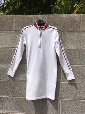 Tommy Hilfiger Dress Sweatshirt Half Zip Women’s Small Cotton Blend Sporty Logo