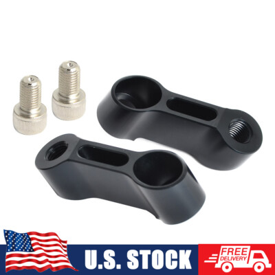 M10 Mirror Mount Riser Extender Adapter for Universal Dual Sport Bike Cruiser