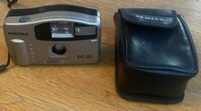 Pentax PC33 35mm Camera 30mm AF Point and Shoot LM With Case UNTESTED