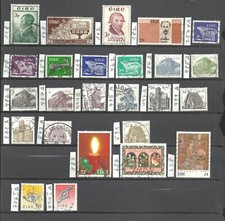Irlandia (1953-1990), partia z 24 różnymi wartościami, stemplowane (used)
