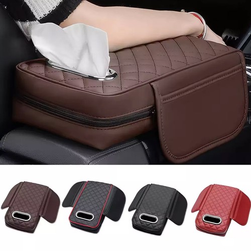 Car Armrest Cushion Cover Center Console Mat Storage Pad Interior Accessories 56 - Picture 2 of 22