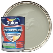 Dulux Weathershield Smooth Masonry Paint - Green Ivy - 5L