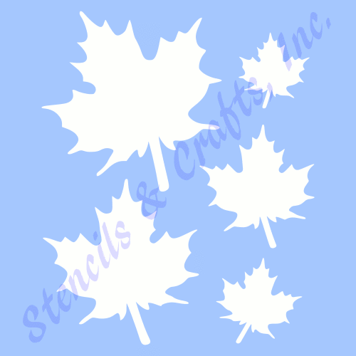 Ahorn Schablone Blatt Blätter Basteln Herbst Farbe Muster Malen Kunst Neu Vorlage 6x7,5 - Bild 1 von 1