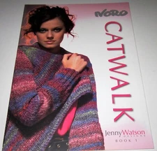 NORO CATWALK #1 Knitting yarn pattern book with 16 Designs for Women 28 thru 46"