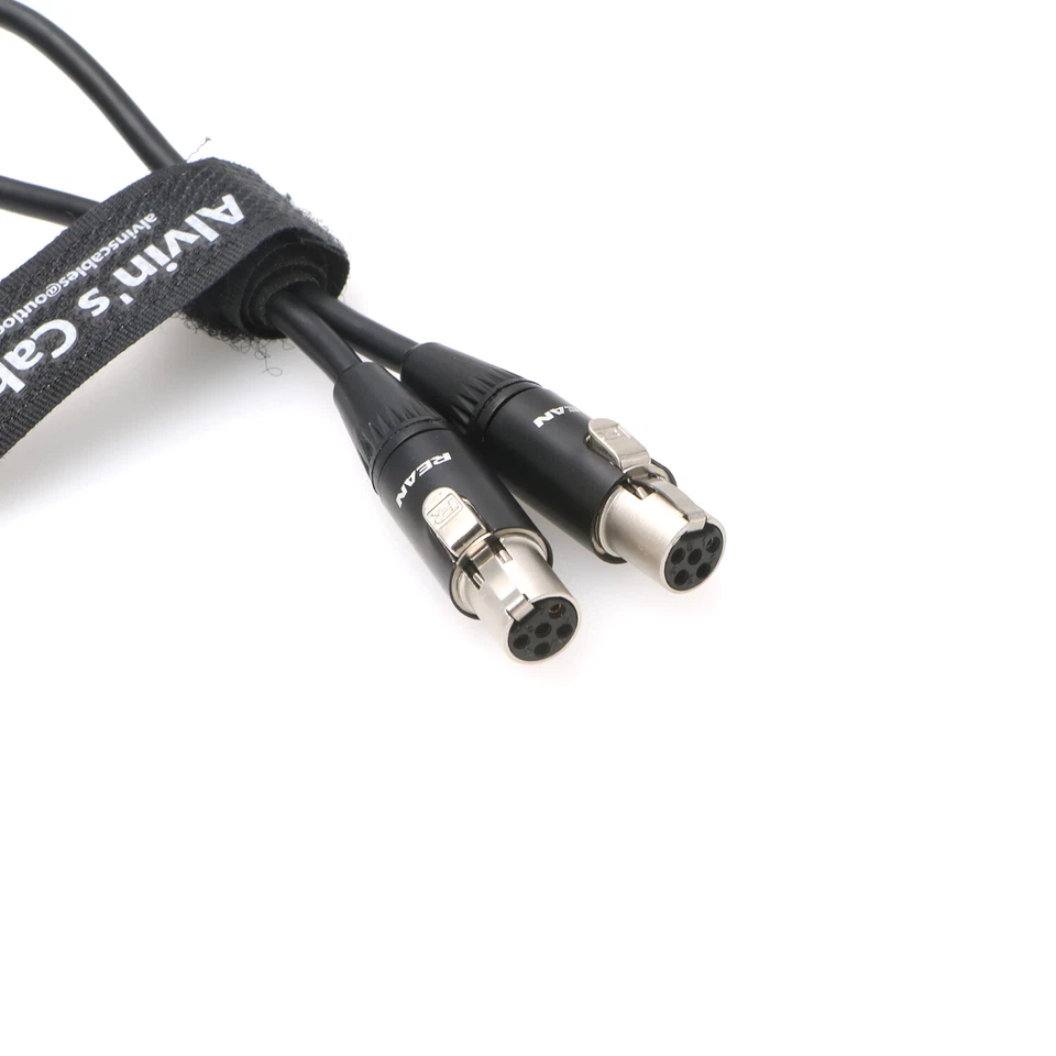 Ta5f to Mini XLR 5 Pin Female Audio Cable for Zaxcom Nova Mixer to Lectroso UHF  - Image 2 of 4