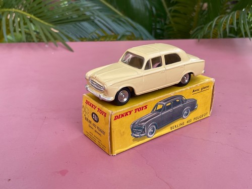 Dinky Toys 521 PEUGEOT 403 Jaune paille Neuf Mint in box - Foto 2 di 24