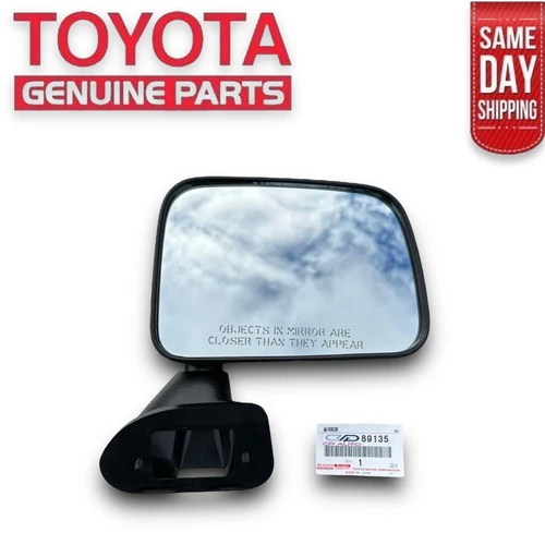 86 - 89 TOYOTA PICKUP FRONT RIGHT PASSENGER SIDE DOOR MIRROR BLACK OEM NEW