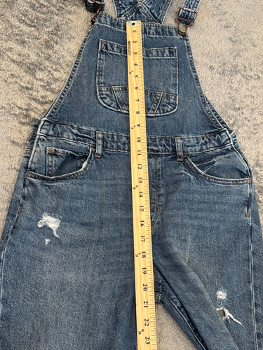 Gap Denim Overalls Girls XXL Blue Denim Medium Wash Casual Cottagecore - Picture 4 of 6