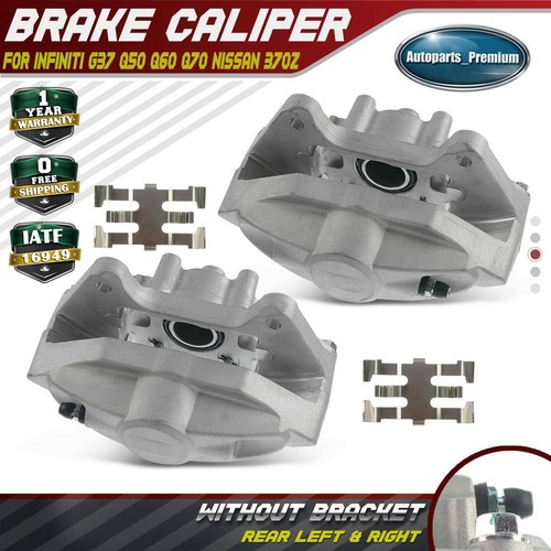 2x Brake Caliper for Nissan 370Z Infiniti FX50 G37 M37 M56 Q50 Rear
