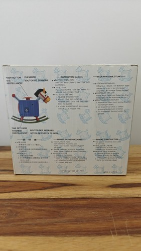 Vtg Rocking Pony Alarm Clock Quartz Kid Room Colorful Battery Operated Unused - Photo 7/7